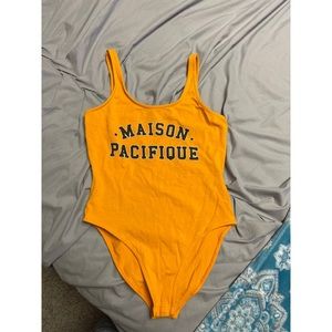 Topshop Maison Pacifique bodysuit☘️